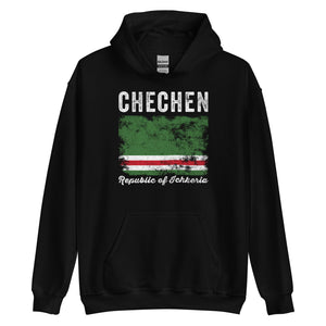 Ichkeria Flag Distressed - Caucasian Flag Hoodie