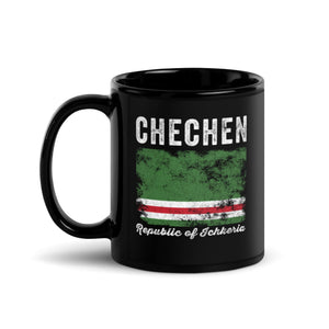 Ichkeria Flag Distressed - Caucasian Flag Mug