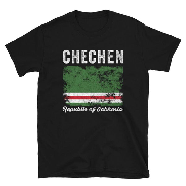Ichkeria Flag Distressed - Caucasian Flag T-Shirt