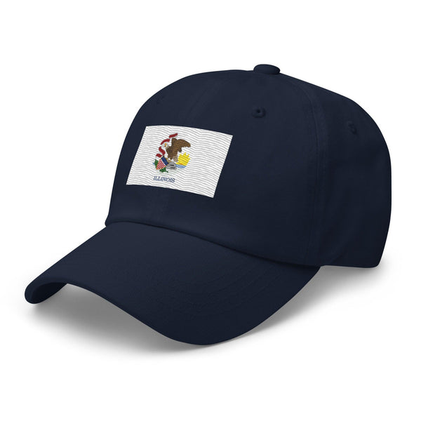 Illinois State Flag Cap - Adjustable Embroidered Dad Hat