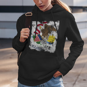 Illinois State Flag Hoodie