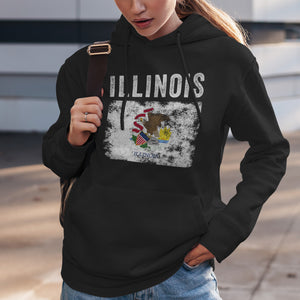 Illinois State Flag Hoodie