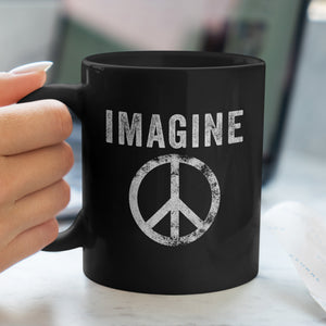 Imagine Peace Sign Mug