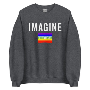 Imagine Rainbow Peace Flag Sweatshirt
