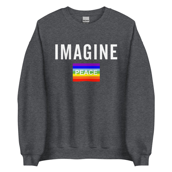 Imagine Rainbow Peace Flag Sweatshirt
