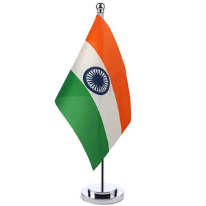 India Desk Flag - Small Office Table Flag