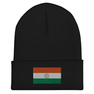 India Flag Beanie - Embroidered Winter Hat
