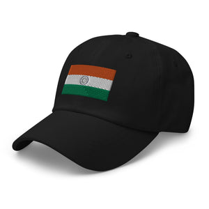 India Flag Cap - Adjustable Embroidered Dad Hat