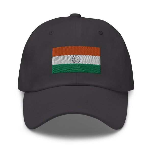 India Flag Cap - Adjustable Embroidered Dad Hat
