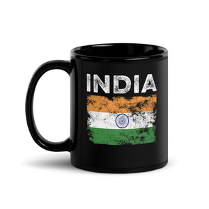 India Flag Distressed - Indian Flag Mug