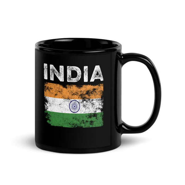 India Flag Distressed - Indian Flag Mug