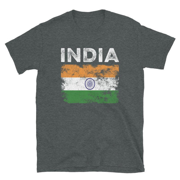 India Flag Distressed - Indian Flag T-Shirt