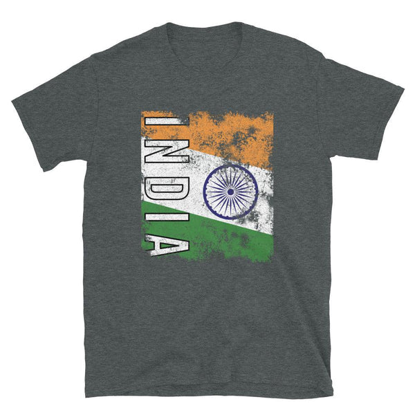 India Flag Distressed T-Shirt