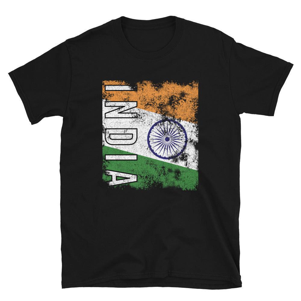 India Flag Distressed T-Shirt