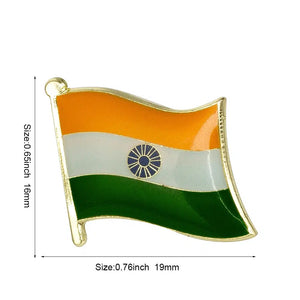 India Flag Lapel Pin - Enamel Pin Flag