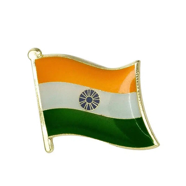 India Flag Lapel Pin - Enamel Pin Flag