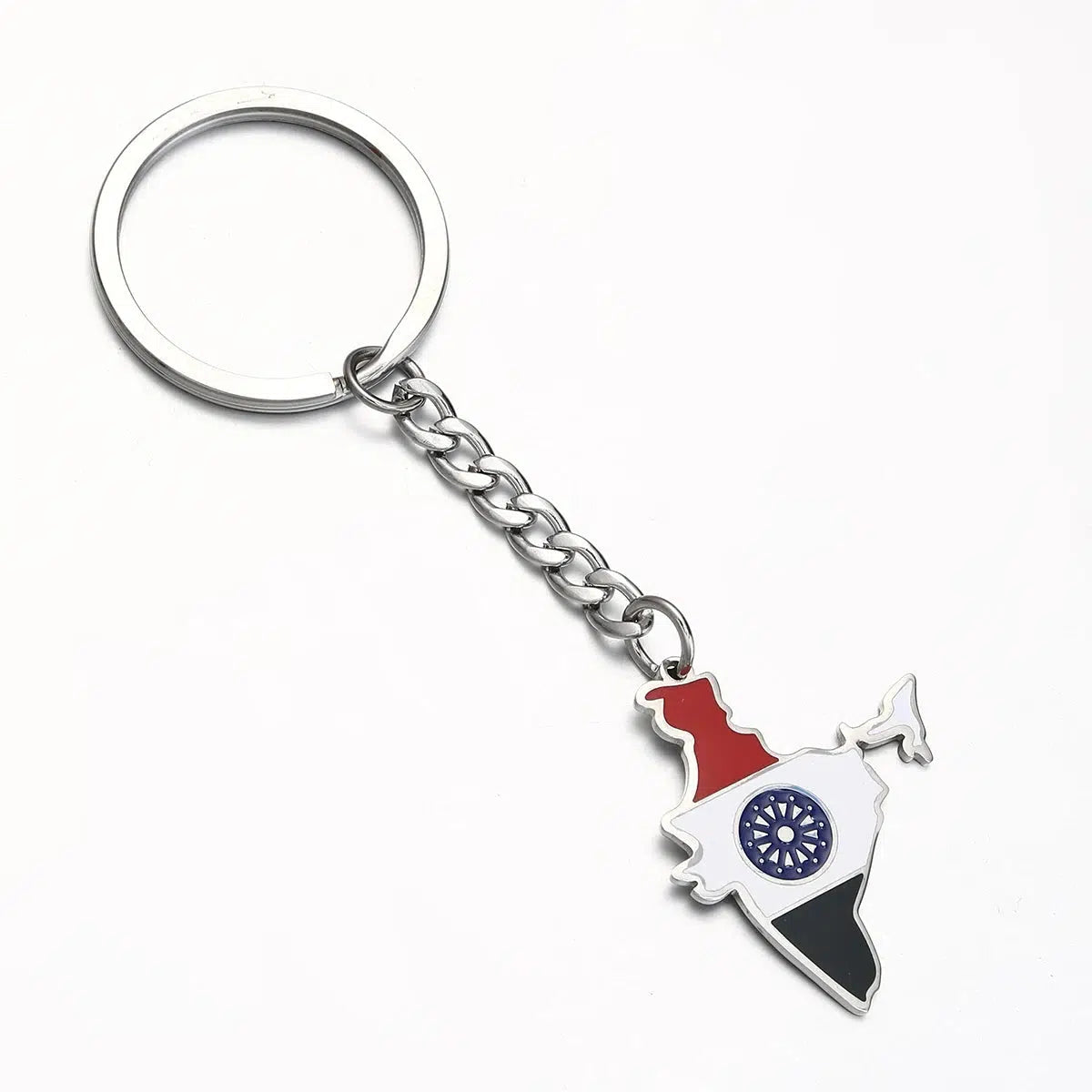 India Flag Map Keychain