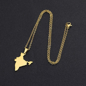 India Map Necklace