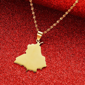 India Map Necklace