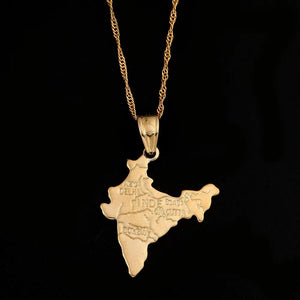 India Map Necklace