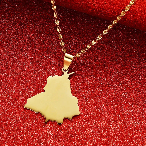 India Map Necklace
