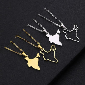 India Map Necklace