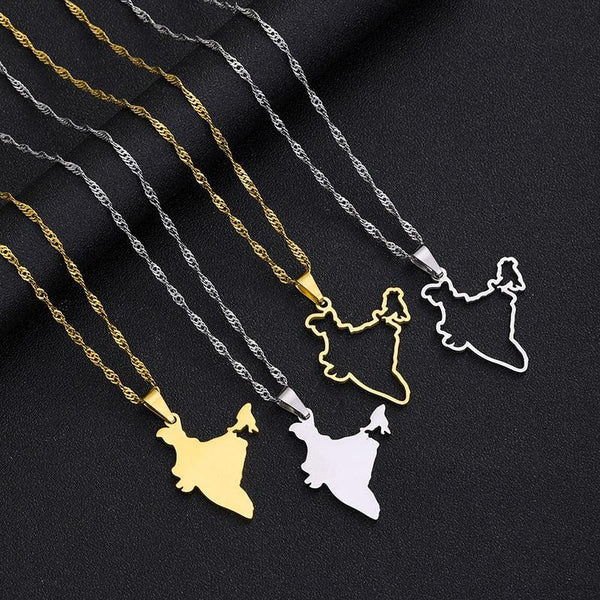 India Map Necklace