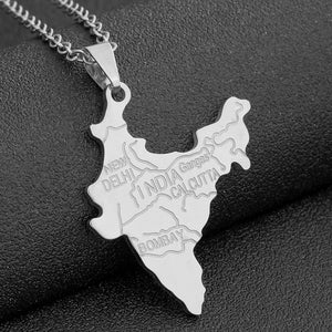 India Map Necklace