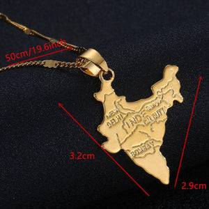 India Map Necklace