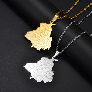 India Map Necklace