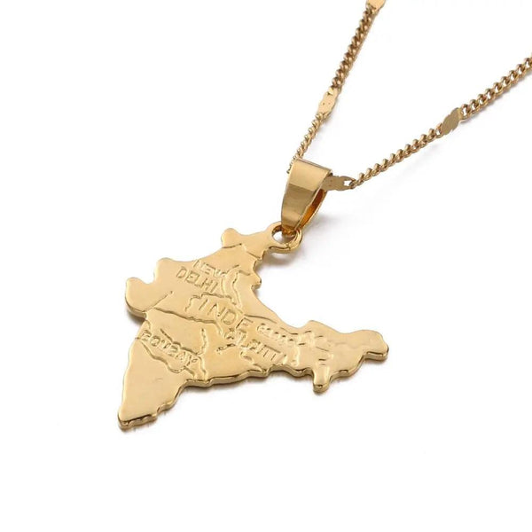 India Map Necklace