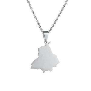 India Map Necklace