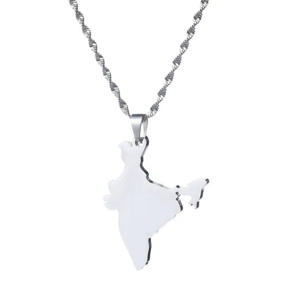 India Map Necklace