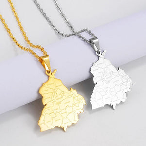 India Map Necklace