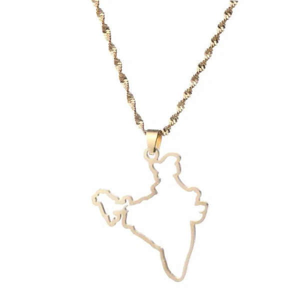 India Map Necklace