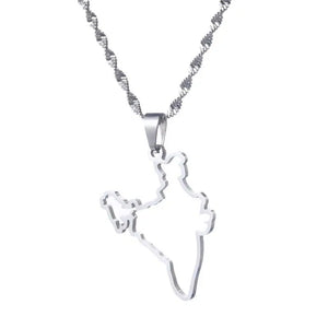 India Map Necklace