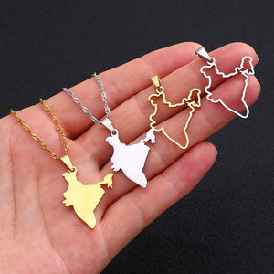 India Map Necklace