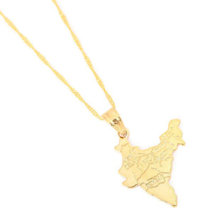 India Map Necklace