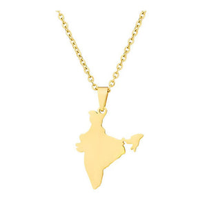 India Map Necklace