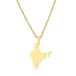 India Map Necklace