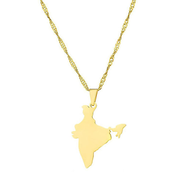 India Map Necklace
