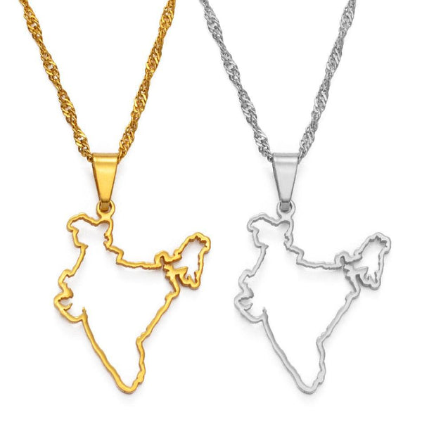 India Map Necklace