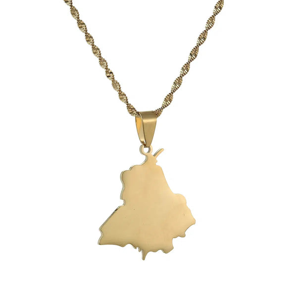 India Map Necklace