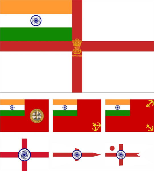 India Navy Flags - 90x150cm(3x5ft) - 60x90cm(2x3ft)