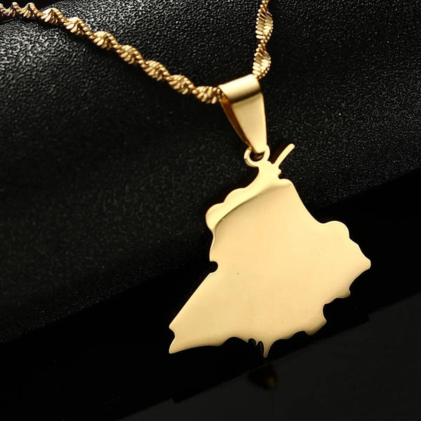 India Punjab Map Necklace