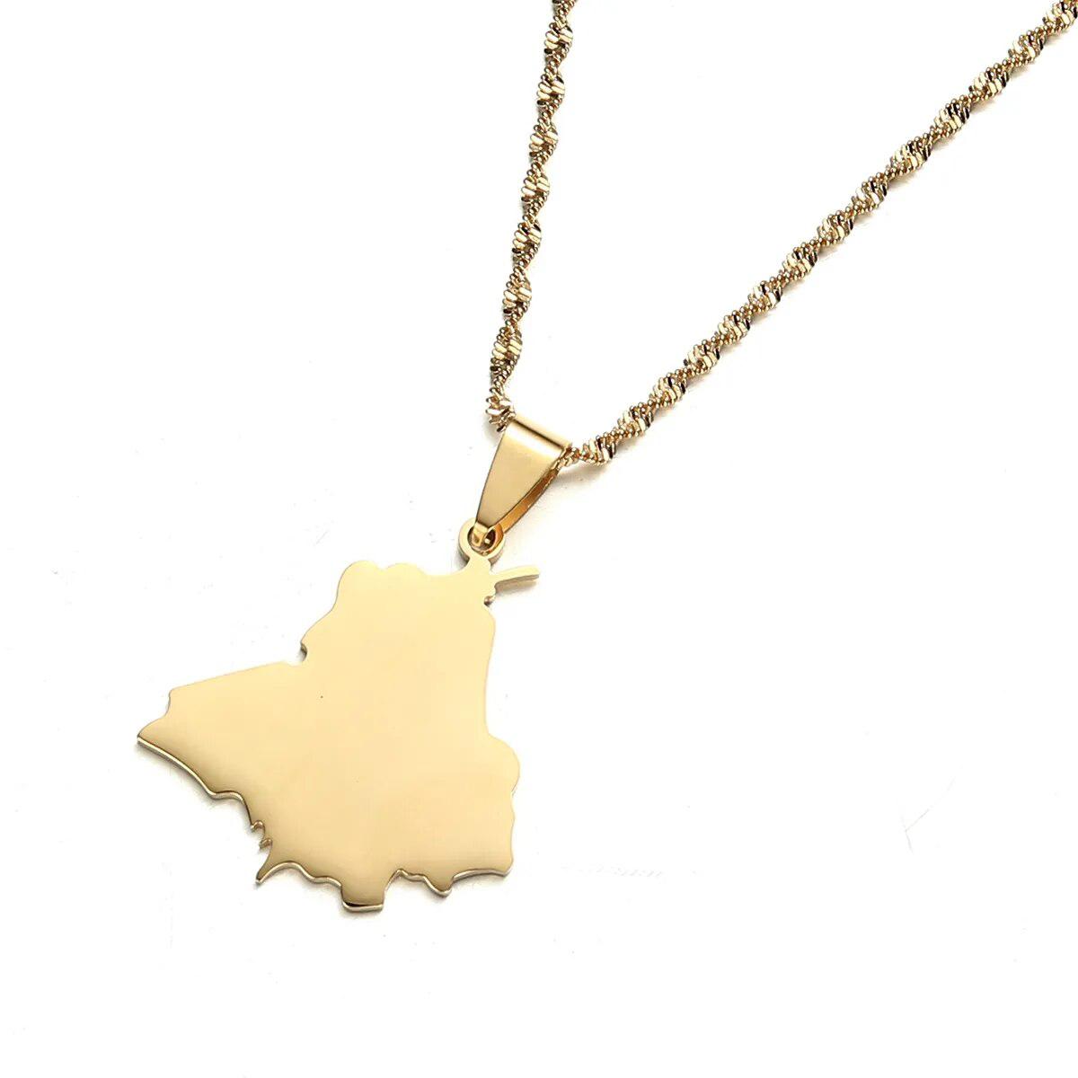 India Punjab Map Necklace