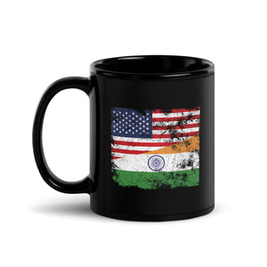 India USA Flag Mug