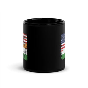 India USA Flag Mug