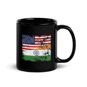 India USA Flag Mug