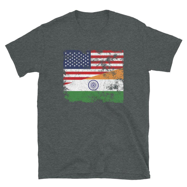 India USA Flag T-Shirt